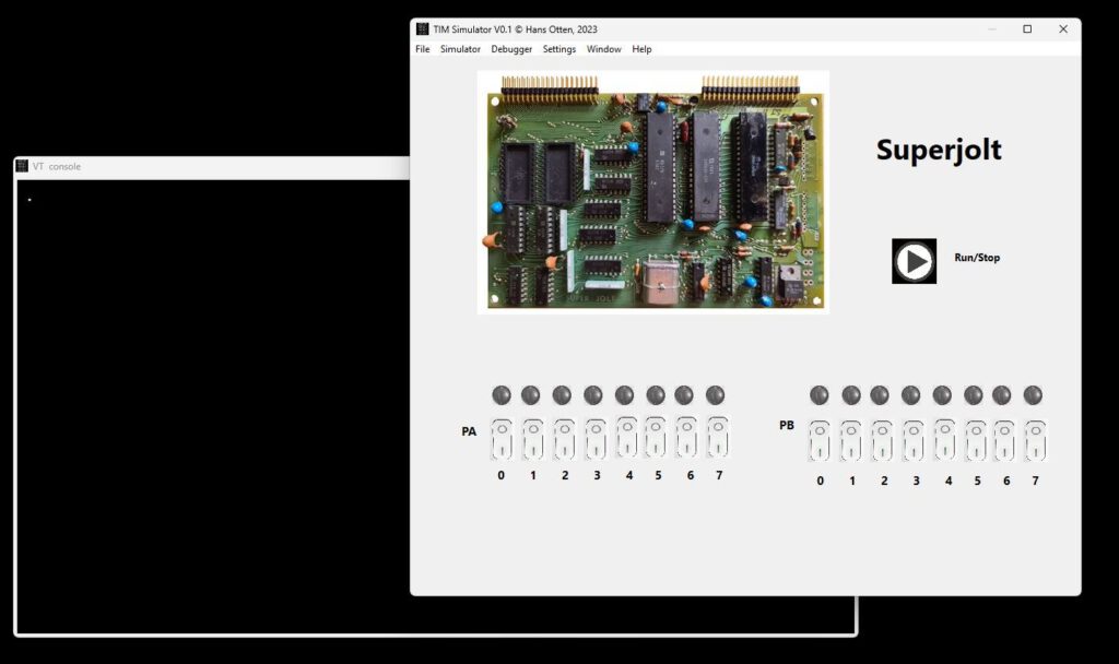 A TIM (6530-004) Superjolt simulator update, also KIM-1 Simulator