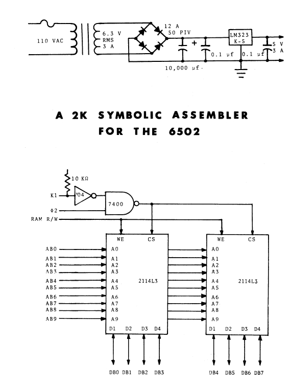 2kSA Symbolic Assembler for the KIM-1