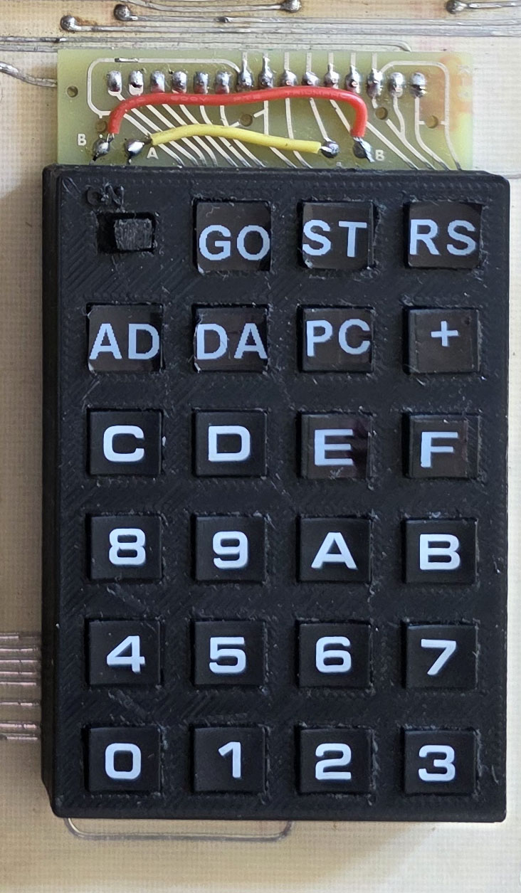 The keypad mounted on a real KIM-1! It fits very well.